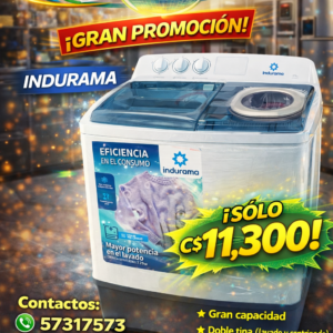 Lavadora doble tina lavado y secado