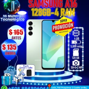 Teléfono Samsung A16 128gb/4Ram