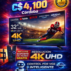 🔥 SMART LED TV DANNA 32” 4K UHD 🔥